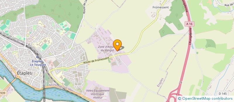 localisation de l'entreprise CARROSSERIE ETAPLOISE à ETAPLES