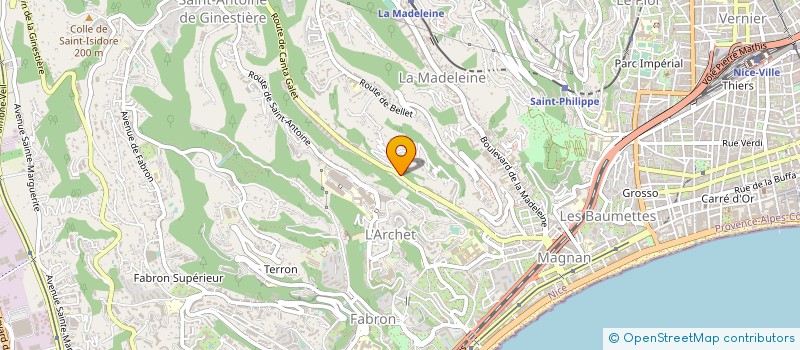 localisation de l'entreprise CARROSSERIE EUROPA à NICE