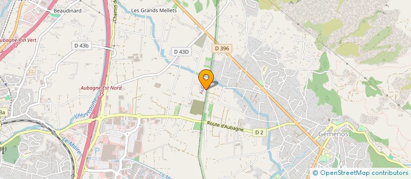 localisation de l'entreprise CARROSSERIE EVOLUTION à AUBAGNE