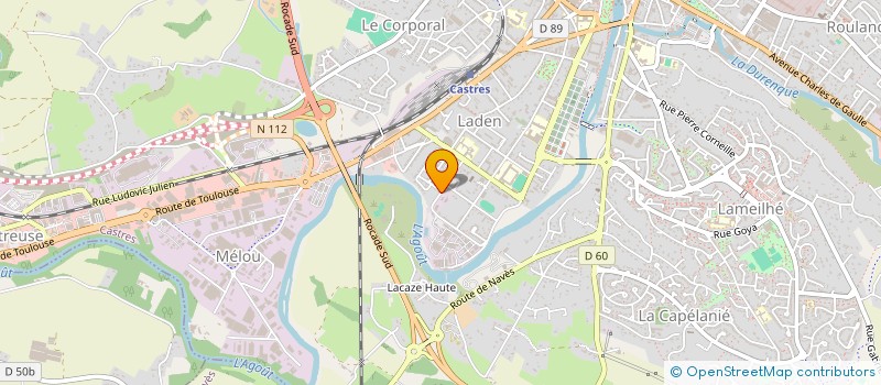 localisation de l'entreprise CARROSSERIE EXPRESS AUTO  CASTRES