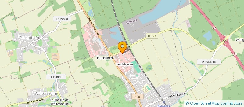 localisation de l'entreprise CARROSSERIE FERLISI  SIERENTZ