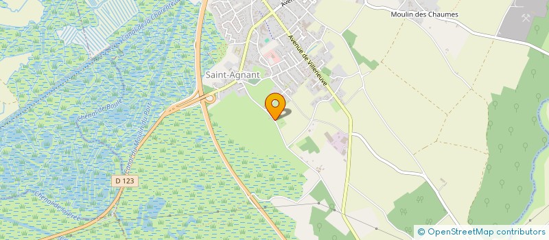 localisation de l'entreprise CARROSSERIE FETIVEAU  SAINT-AGNANT