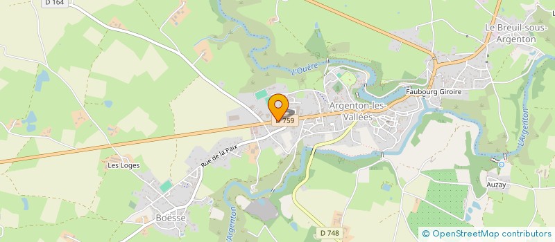 localisation de l'entreprise CARROSSERIE FREDERIC DUBILLAUD  ARGENTONNAY