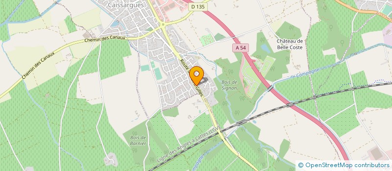 localisation de l'entreprise CARROSSERIE FREMAS à CAISSARGUES