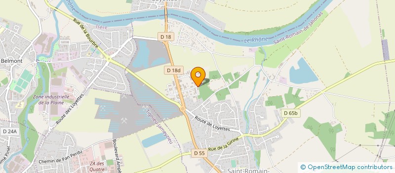 localisation de l'entreprise CARROSSERIE FURTADO  SAINT-ROMAIN-DE-JALIONAS