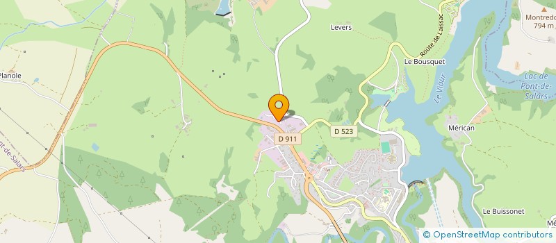 localisation de l'entreprise CARROSSERIE GABEN  PONT-DE-SALARS