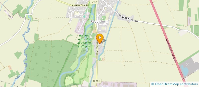 localisation de l'entreprise CARROSSERIE GALDINI  REGUISHEIM