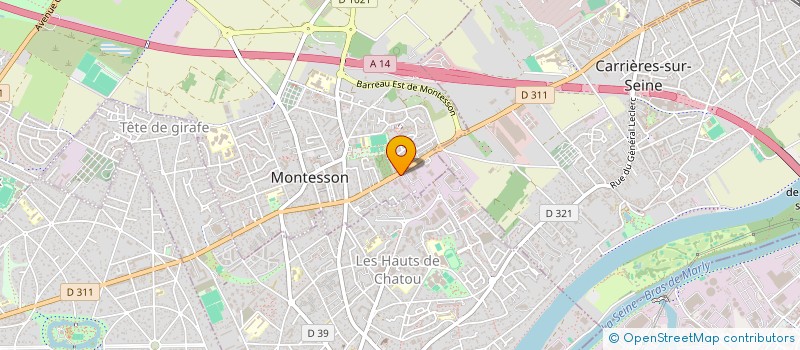 localisation de l'entreprise CARROSSERIE GALEGO à MONTESSON