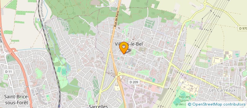 localisation de l'entreprise CARROSSERIE GARAGE DE L'EUROPE à VILLIERS-LE-BEL