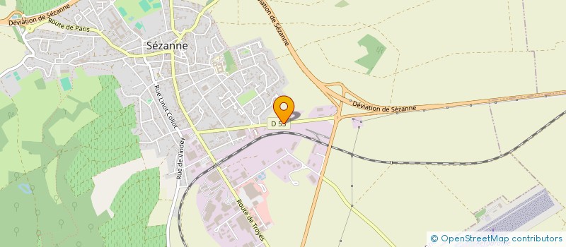 localisation de l'entreprise CARROSSERIE GARD  SEZANNE