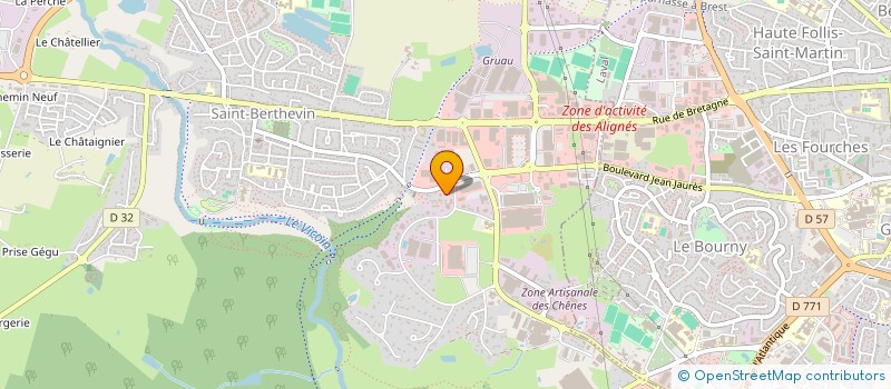 localisation de l'entreprise CARROSSERIE GAUDRON  SAINT-BERTHEVIN