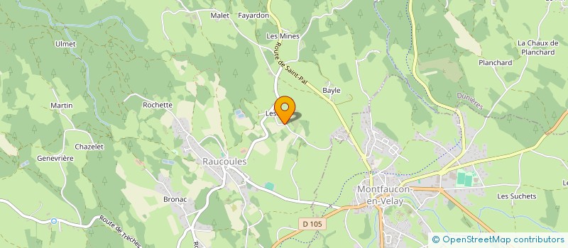 localisation de l'entreprise CARROSSERIE GIRAUD  RAUCOULES