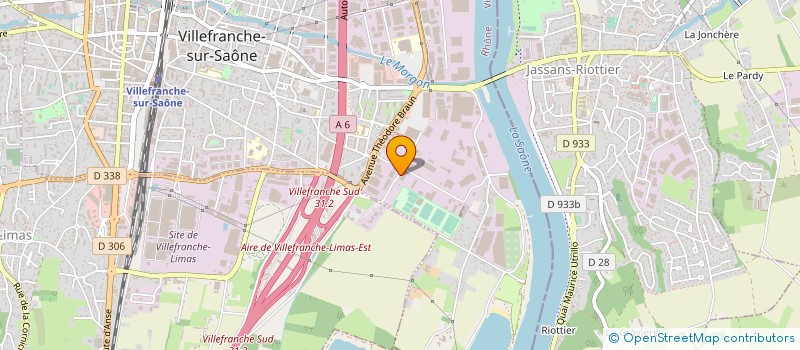 localisation de l'entreprise CARROSSERIE GONIN  VILLEFRANCHE-SUR-SAONE