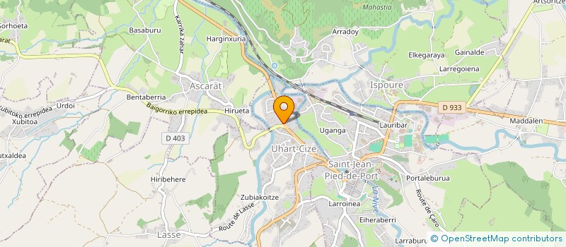 localisation de l'entreprise CARROSSERIE GOROSTIAGUE  UHART-CIZE