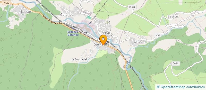 localisation de l'entreprise CARROSSERIE GOUESLAIN à LUZENAC