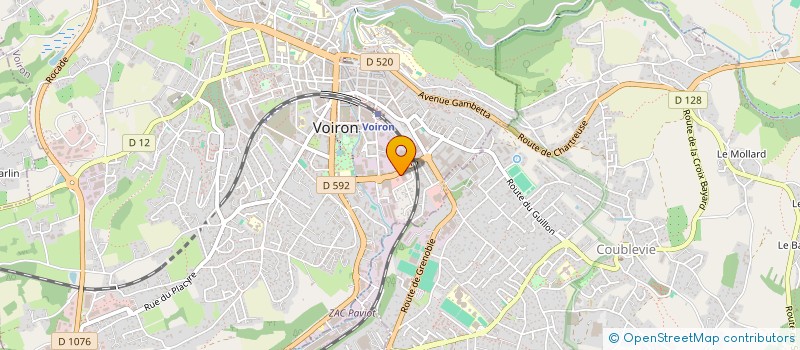 localisation de l'entreprise CARROSSERIE GOUVERNEYRE à VOIRON