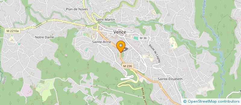 localisation de l'entreprise CARROSSERIE GP à VENCE
