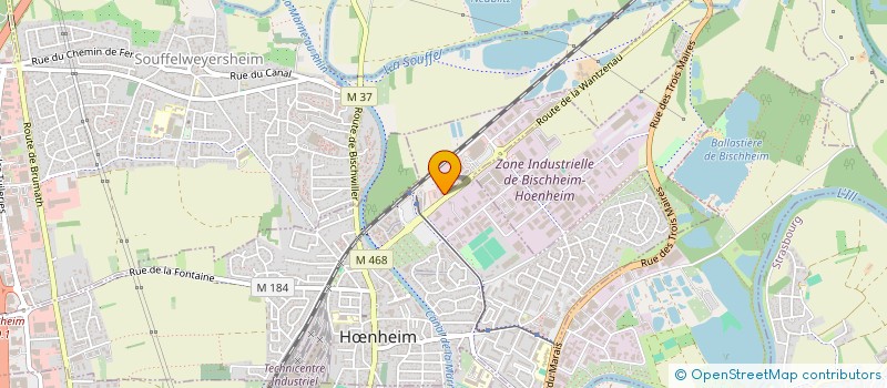 localisation de l'entreprise CARROSSERIE GRAND-EST  HNHEIM