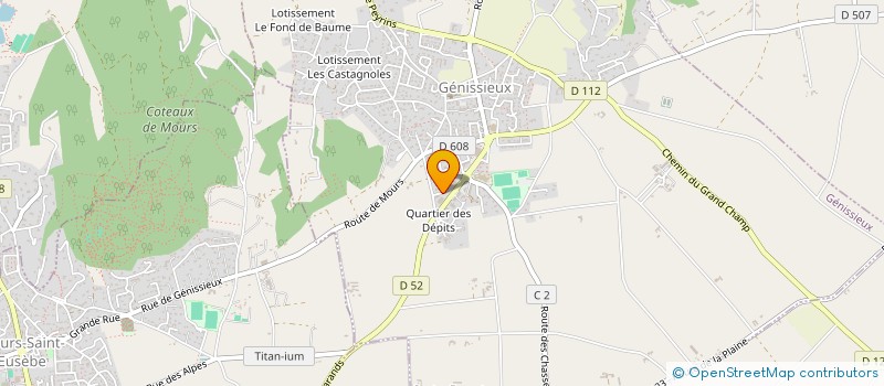 localisation de l'entreprise CARROSSERIE GREGOIRE & CIE  GENISSIEUX