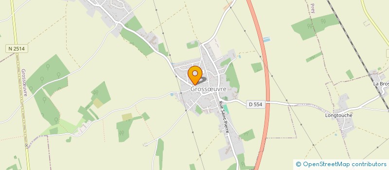 localisation de l'entreprise CARROSSERIE GROSSOEUVRE  GROSSUVRE