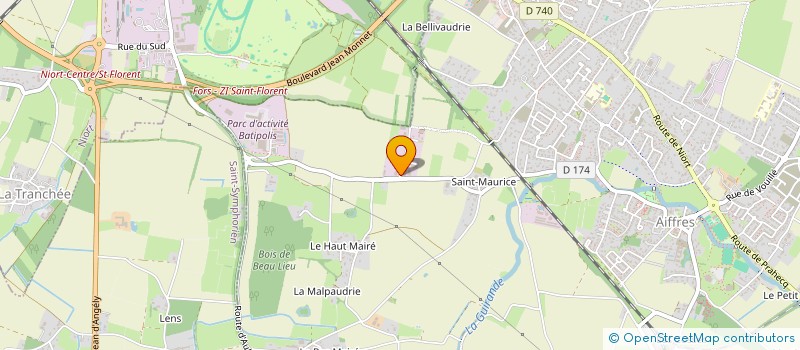 localisation de l'entreprise CARROSSERIE GUERIN  AIFFRES