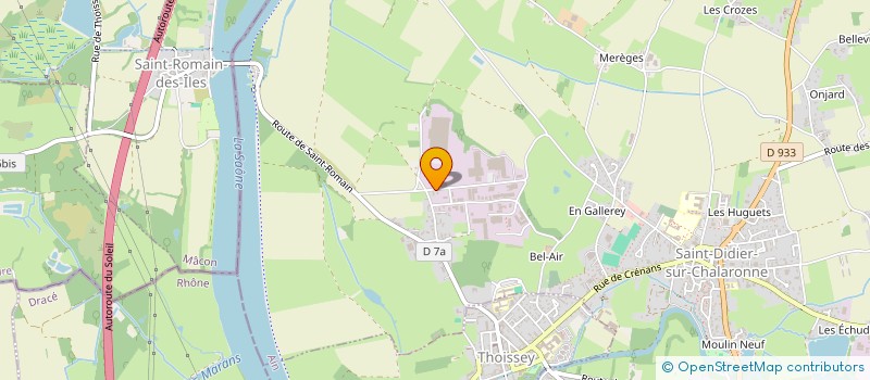 localisation de l'entreprise CARROSSERIE GUILLAND  SAINT-DIDIER-SUR-CHALARONNE