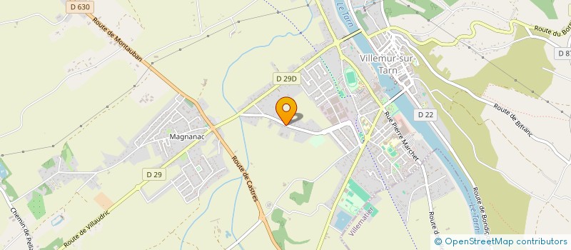 localisation de l'entreprise CARROSSERIE GUIRAUD FILS  VILLEMUR-SUR-TARN