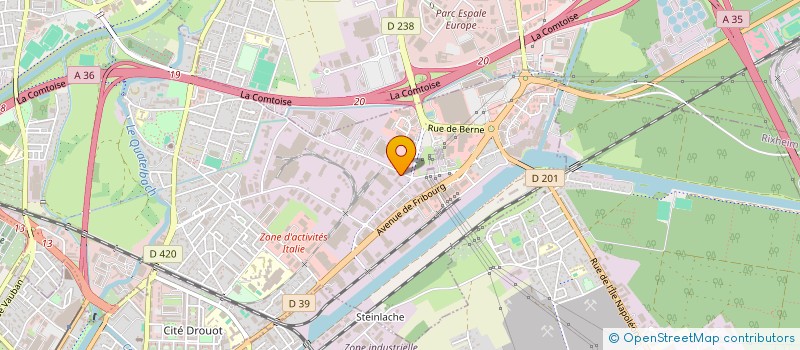 localisation de l'entreprise CARROSSERIE GUNKEL  BRUNSTATT-DIDENHEIM