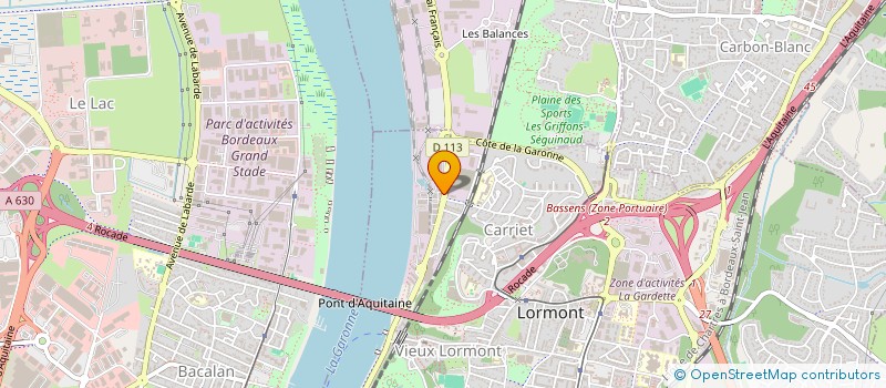localisation de l'entreprise CARROSSERIE HABEN SARL à LORMONT
