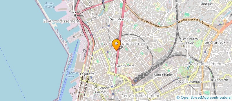 localisation de l'entreprise CARROSSERIE HOCHE  MARSEILLE