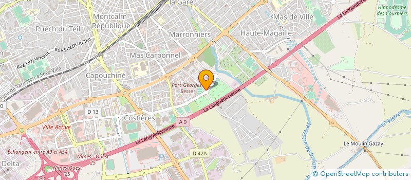 localisation de l'entreprise CARROSSERIE HUERTAS à NIMES