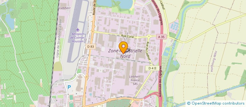 localisation de l'entreprise CARROSSERIE IB  COLMAR