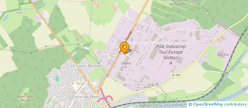 localisation de l'entreprise CARROSSERIE INDUSTRIELLE FRANCIS  TOUL