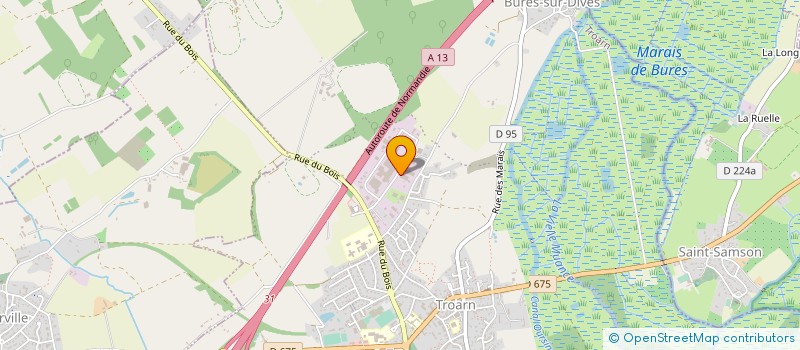 localisation de l'entreprise CARROSSERIE INDUSTRIELLE LEFRANCOIS  TROARN