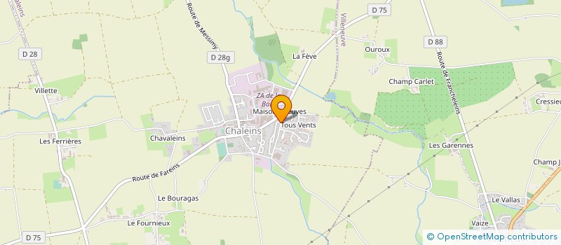 localisation de l'entreprise CARROSSERIE INDUSTRIELLE PREVOST à CHALEINS
