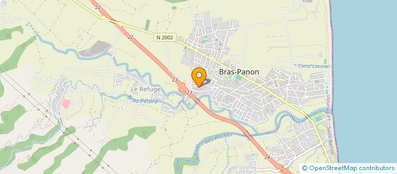 localisation de l'entreprise CARROSSERIE JB AUTOMOBILES  BRAS-PANON