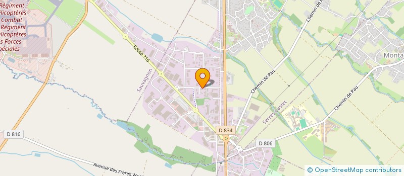 localisation de l'entreprise CARROSSERIE JSA  SERRES-CASTET