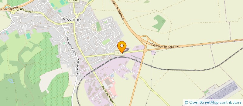 localisation de l'entreprise CARROSSERIE L'HUILLIER à SEZANNE