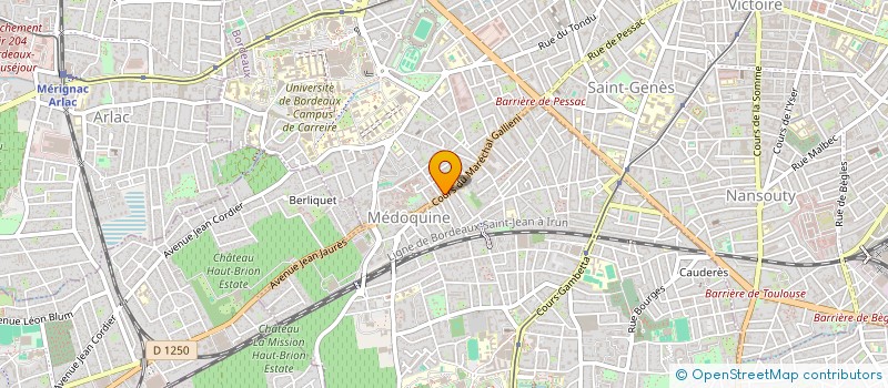 localisation de l'entreprise CARROSSERIE LACARRIERE à BORDEAUX