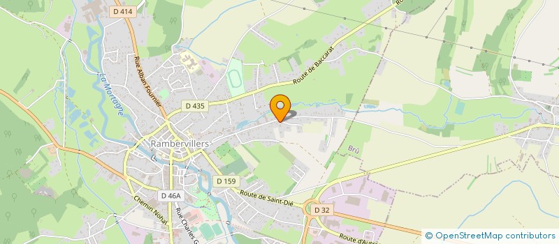 localisation de l'entreprise CARROSSERIE LAVERGNE à RAMBERVILLERS