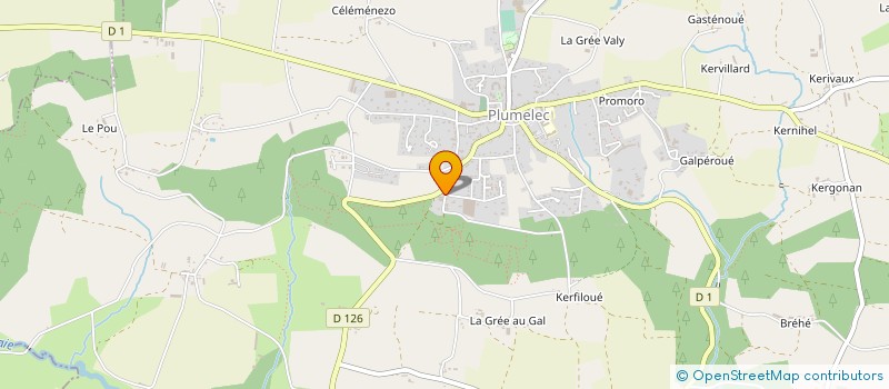 localisation de l'entreprise CARROSSERIE LE FLOCH  PLUMELEC