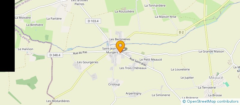 localisation de l'entreprise CARROSSERIE LECOURBE à MEAUCE