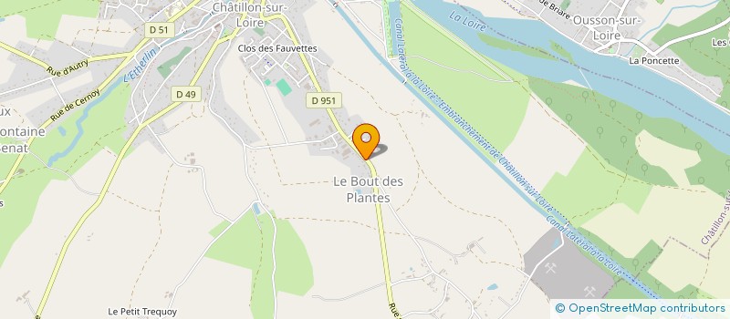 localisation de l'entreprise CARROSSERIE LEGRAND à CHATILLON-SUR-LOIRE