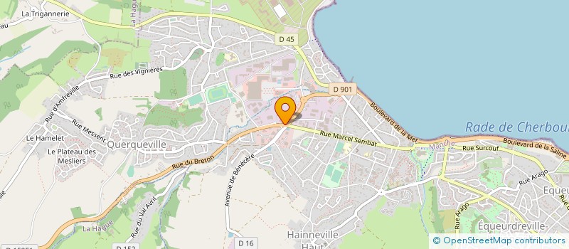 localisation de l'entreprise CARROSSERIE LELIEVRE  CHERBOURG-EN-COTENTIN