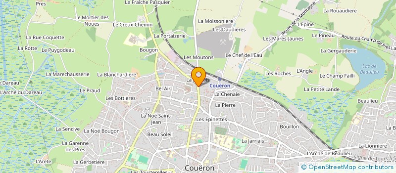 localisation de l'entreprise CARROSSERIE LES VIEILLES TERRES à COUERON