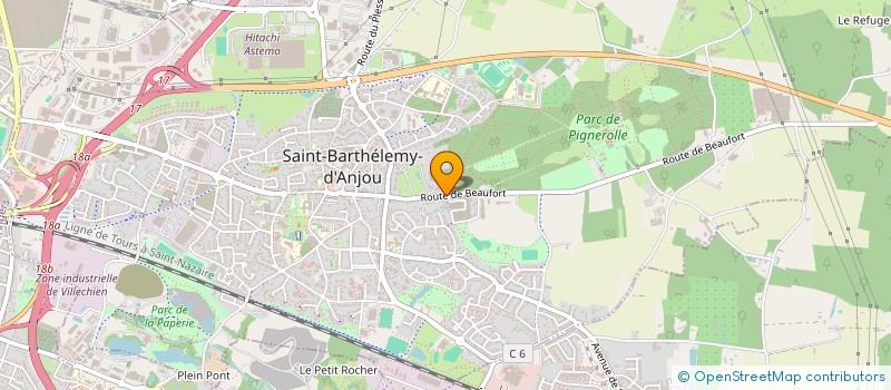 localisation de l'entreprise CARROSSERIE LESEUL à SAINT-BARTHELEMY-D'ANJOU