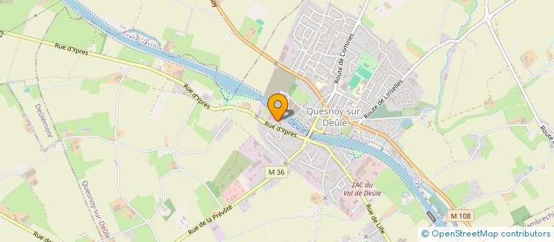 localisation de l'entreprise CARROSSERIE LIFT AUTO à QUESNOY-SUR-DEULE