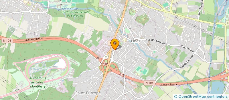 localisation de l'entreprise CARROSSERIE LINAS  LINAS