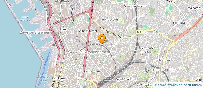 localisation de l'entreprise CARROSSERIE LUXAUTO FINISH  MARSEILLE