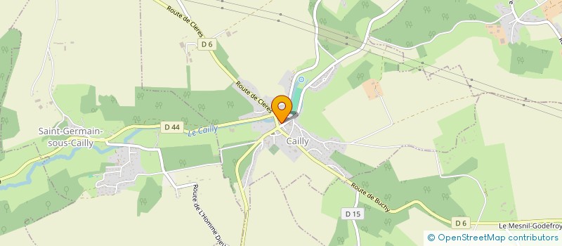 localisation de l'entreprise CARROSSERIE MACHADO  CAILLY